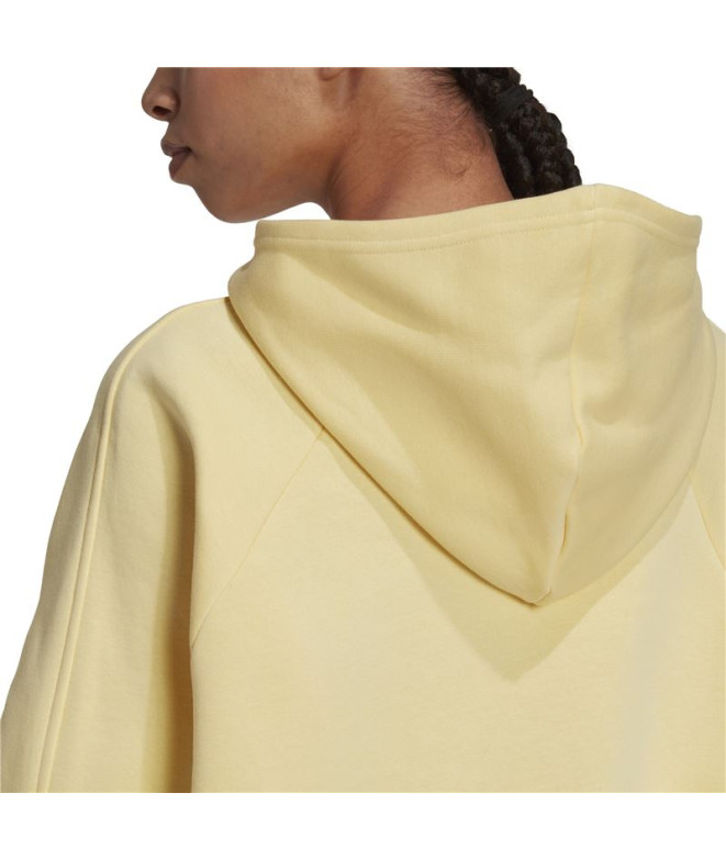 Sweat adidas ALL SZN Polaire Boyfriend jaune Femme