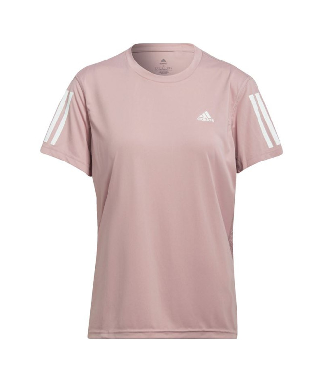 Camiseta running adidas por Own The Run Tee W Rosa