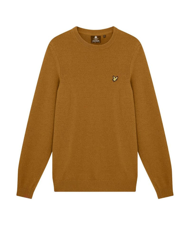 Lyle & ScottV1-Camisola com gola redonda Homem dourado