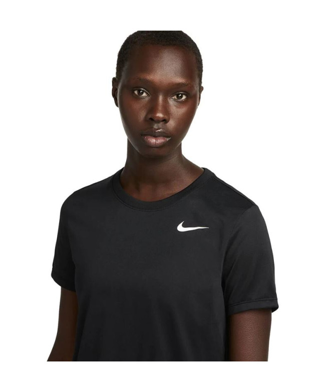 Camiseta de running Nike Dri-FIT preto Mulher