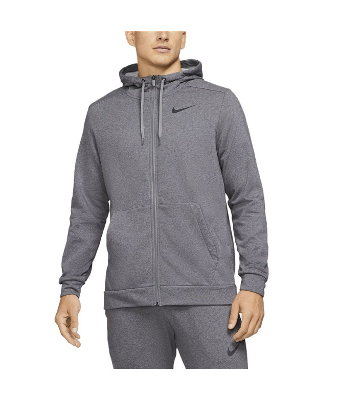 Sweat Nike entraînement Dri-FIT gris Homme