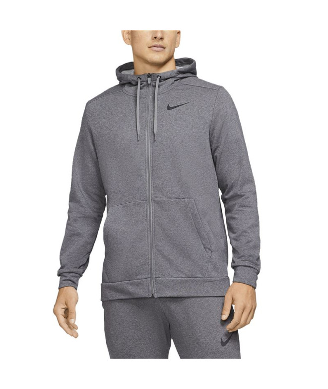 Sweatshirt de treino Nike Dri-FIT cinzento Homens