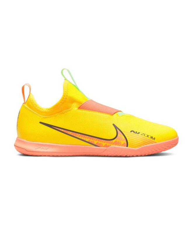 Sapatilhas futsal Nike Mercurial Zoom Vapor 15 Academy amarelo Infantil