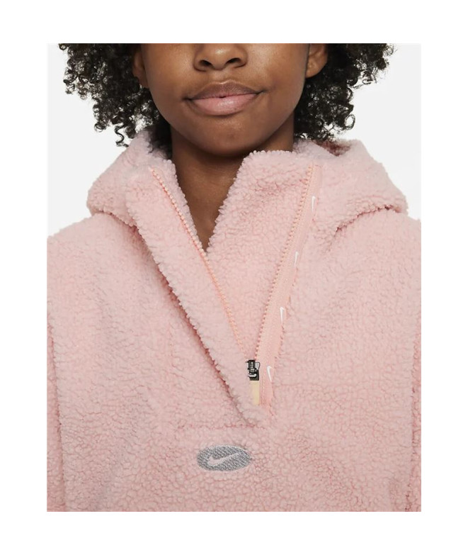 Sudadera Nike Therma-FIT Icon Clash rosa Niña