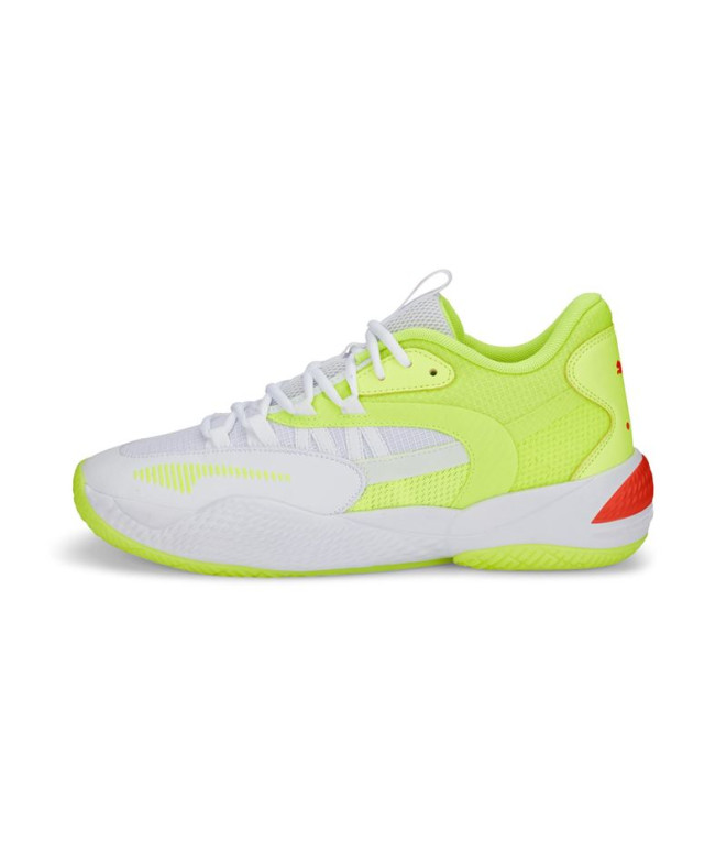 Sapatilhas de basquetebol Puma Court Rider 2.0 Glow Stick branco Homens