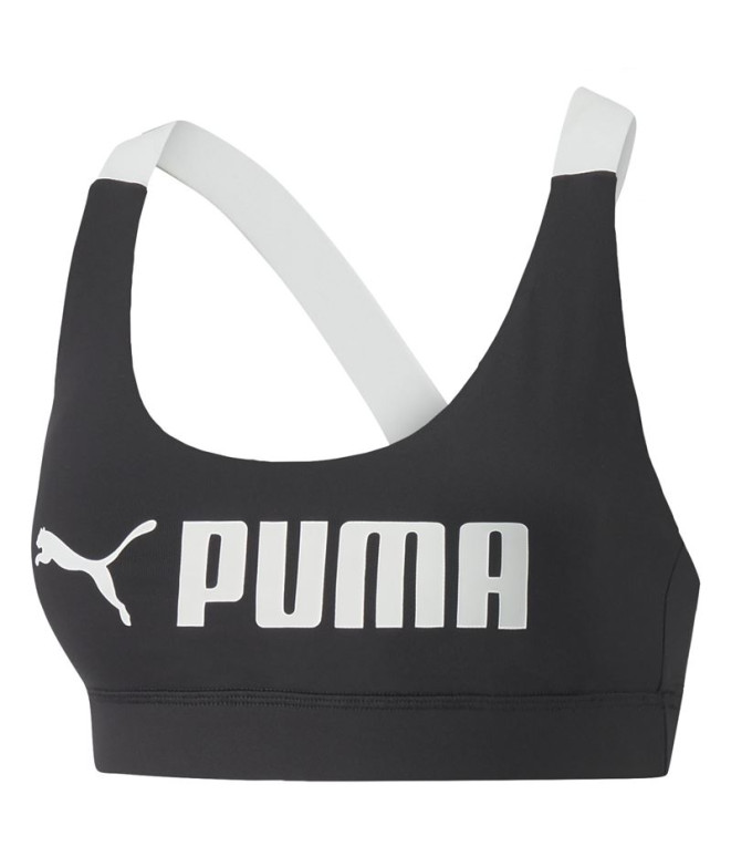 Sujetador deportivo de Fitness Puma Mid Impact Puma Fit Mujer