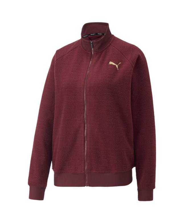 Casaco de fitness Puma Fit Sherpa vermelho...