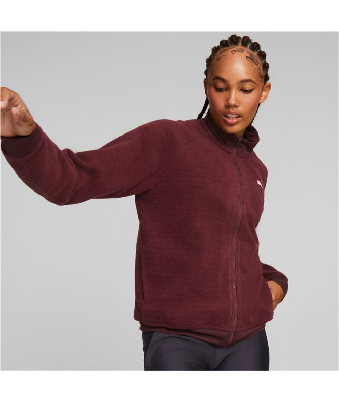 Casaco de fitness Puma Fit Sherpa vermelho...