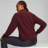 Casaco de fitness Puma Fit Sherpa vermelho vinho para mulher