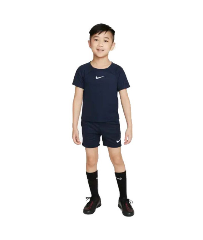 Conjunto Nike calções de futebol Dri-FIT Academy Pro azul Menino