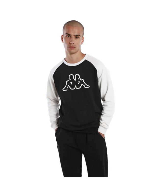 Sweatshirt Kappa Logo Zaimali noir Hommes