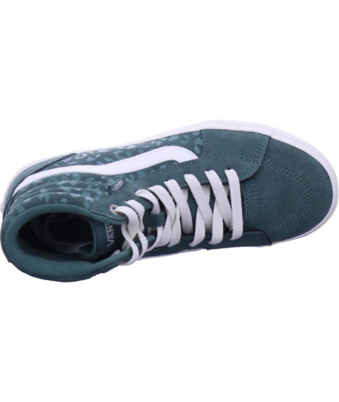 Zapatillas Vans Filmore Hi Sued Verde Mujer