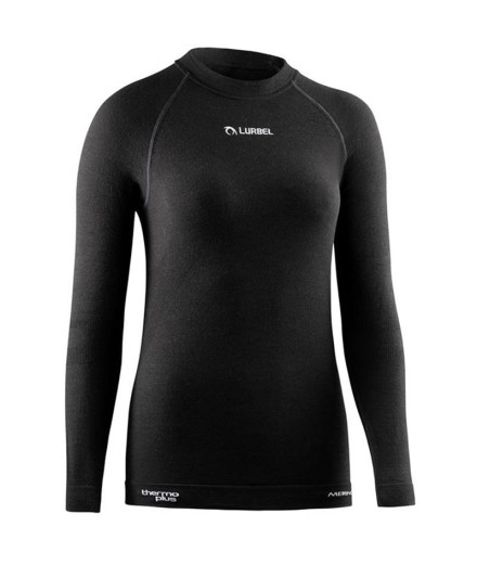 T-shirt de trail Lurbel Merino noir Femme
