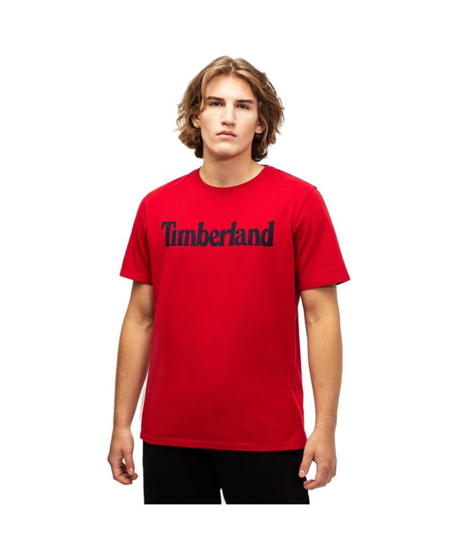 T-shirt Timberland Kennebec Linear vermelho Homem