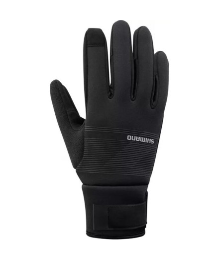 Guantes de ciclismo Shimano Windbreak Thermal negro