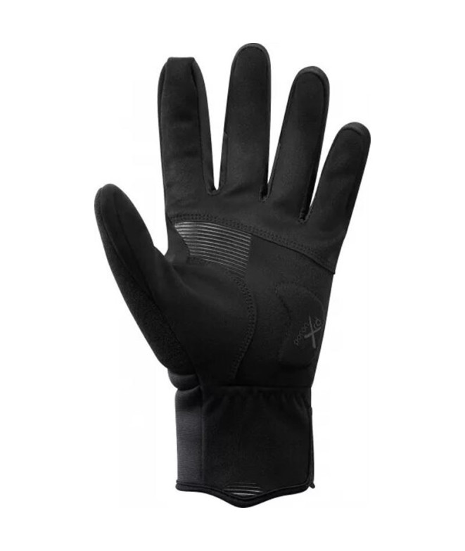 Gants de cyclisme Shimano Windbreak Thermal noir