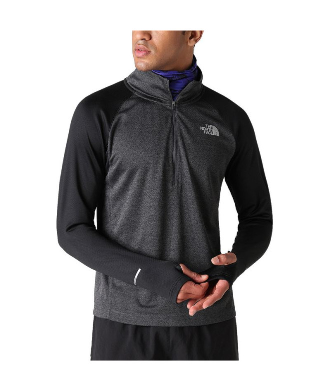 T-shirt running The North Face de 1 à 4 Zip Run noir Homme