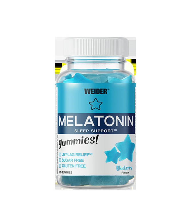 Weider Melatonin Gummies 60 Gomas de mirtilo