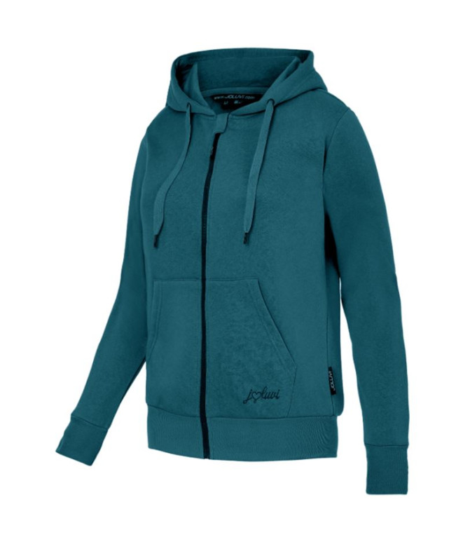 Casaco fitness Joluvi de Hoodie Blue Mulher