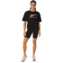 T-shirt de fitness Asics Tiger preto Mulher
