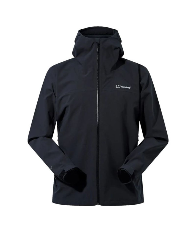 Casaco de montanha Berghaus Kember Vented Shell preto Homem