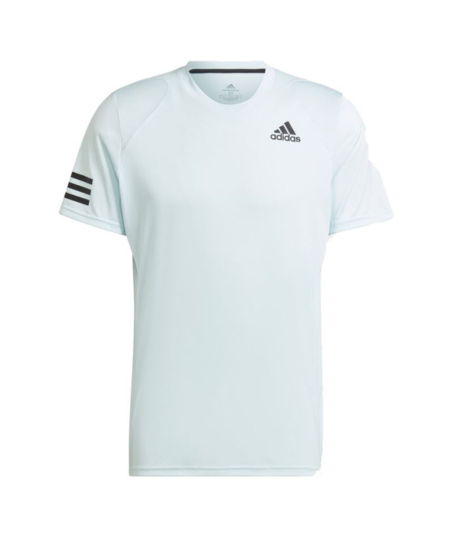 T-shirt adidas Club Tennis 3-Stripes azul para homem