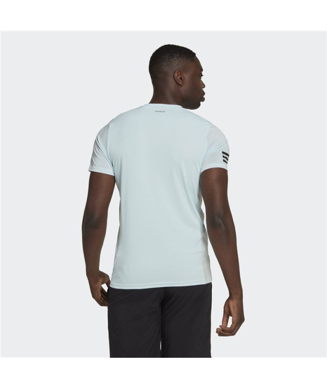 Camiseta adidas Club Tennis 3 bandas azul Hombre