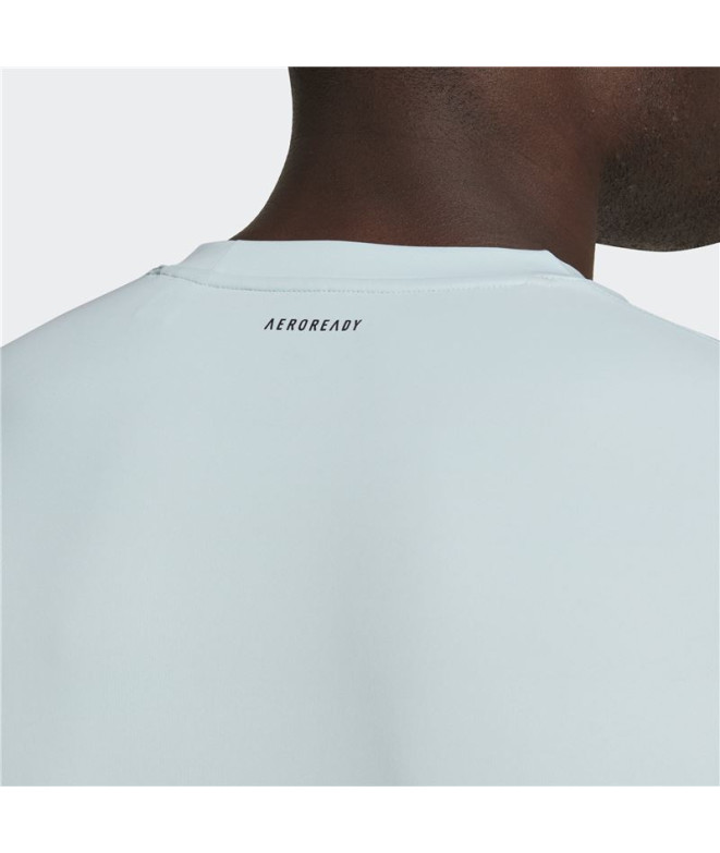 Camiseta adidas Club Tennis 3 bandas azul Hombre