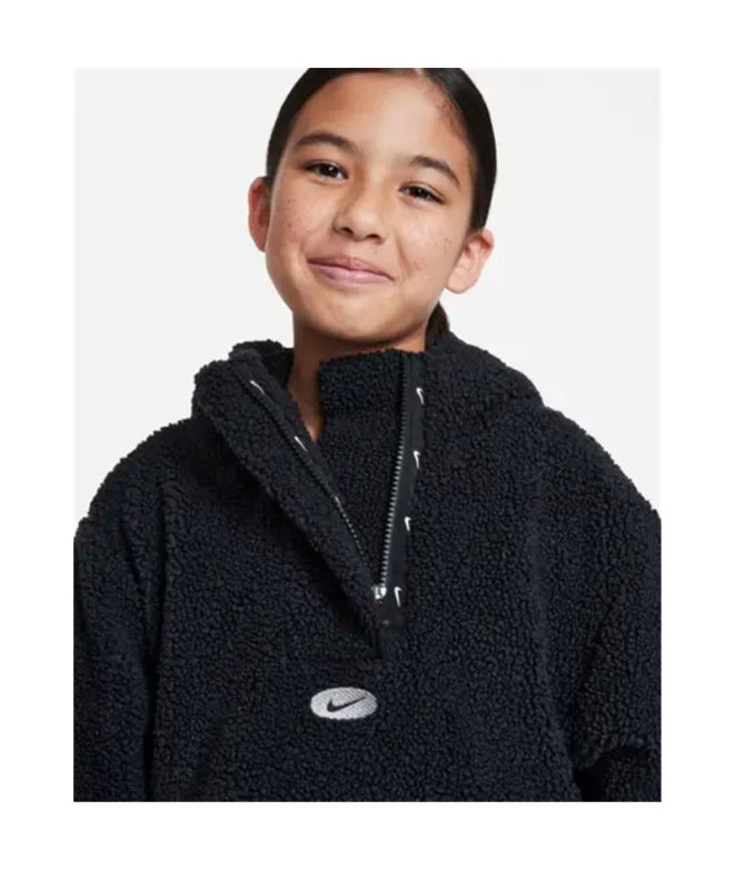 Casaco Nike Therma-FIT Icon Clash preto Menina