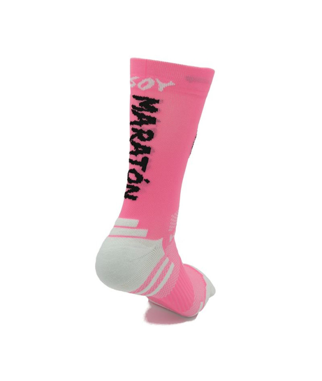 Meias Running Kamuabu oy Marathon Fluor Rosa Unisex