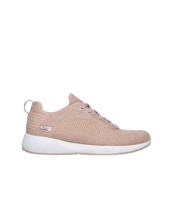 Chaussures Skechers Bobs Squad - Total G Femme Rose étincelant Engineered Knit