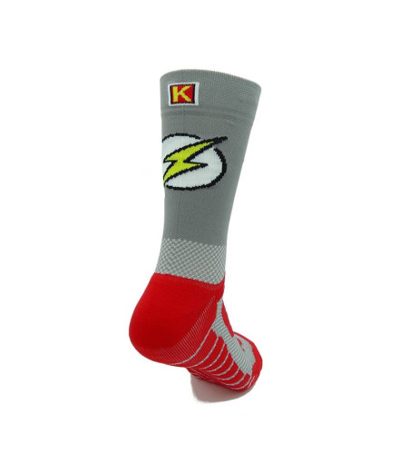 Chaussettes de running Kamuabu uper Hero Grey Unisex
