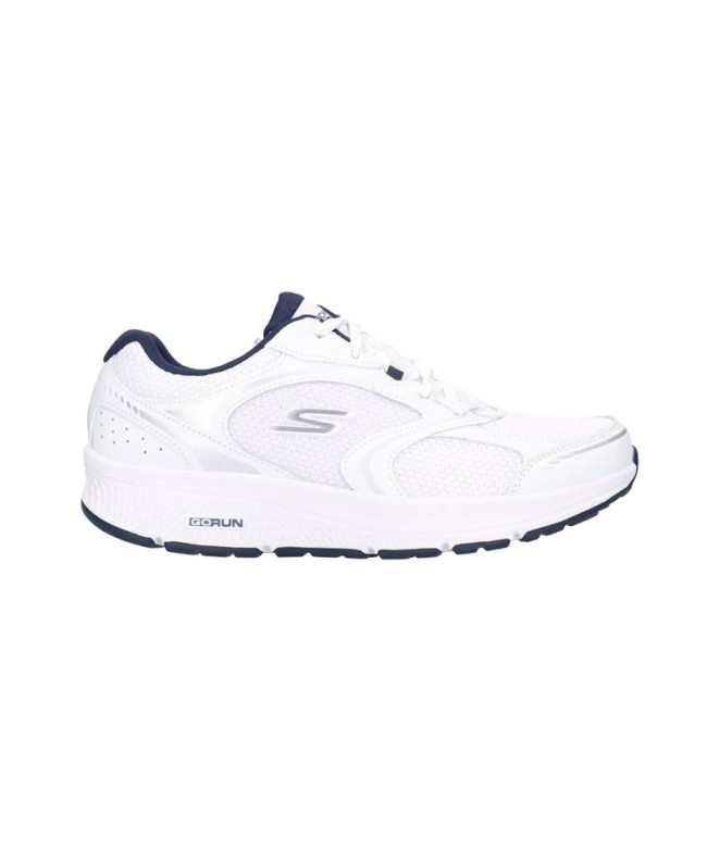 Zapatillas Skechers Go Run Consistent - Hombre White And Navy Leather/Textile