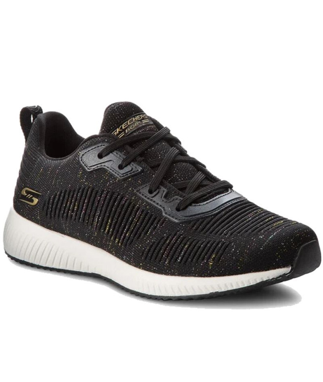 Zapatillas Skechers Bobs Squad - Total G Mujer Black And Multi Engineered Knit
