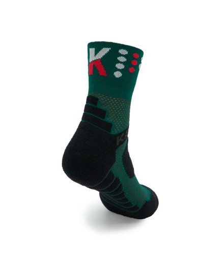 Meias Running Kamuabu "Tank" 5 Stars Bottle Green unissex