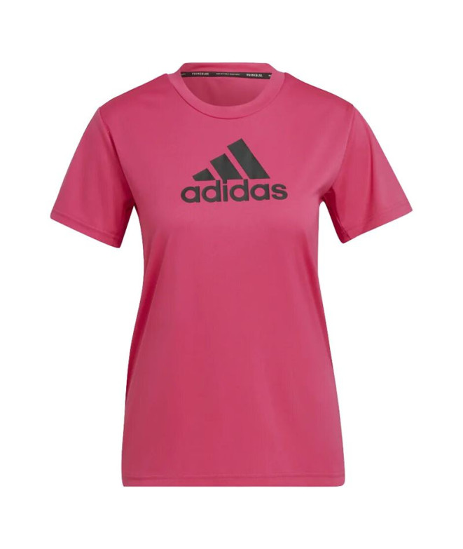 T-shirt adidas Designe 2 Move Logo fuchsia Chemise tranchante pour femmes