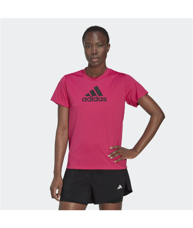 T-shirt adidas Designe 2 Move Logo fuchsia...