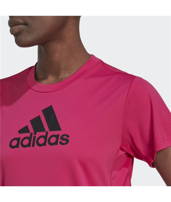 T-shirt adidas Designe 2 Move Logo fuchsia...