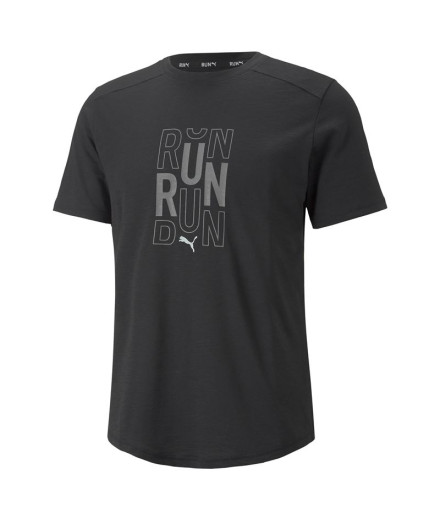 T-shirt Running com logótipo Puma Performace Preto para...