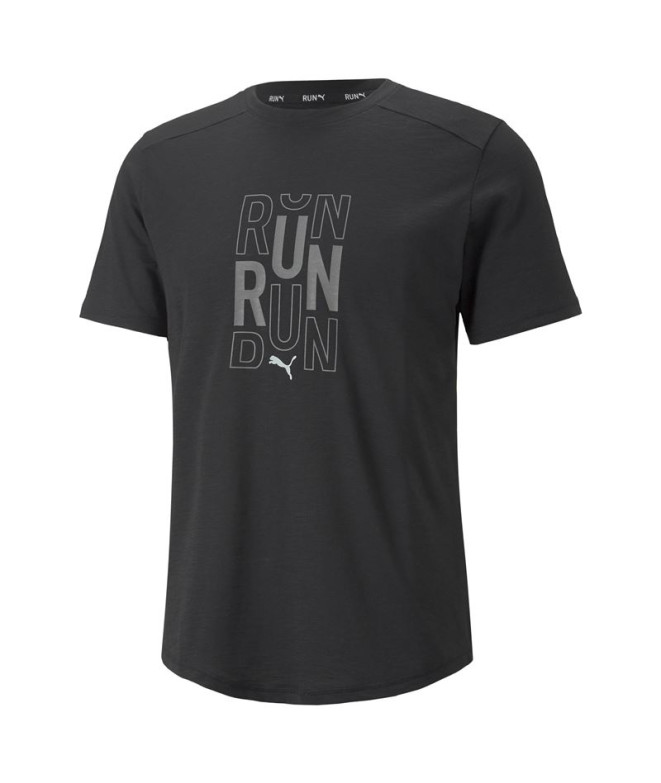 Camiseta de running Puma Performace Logo negro Hombre