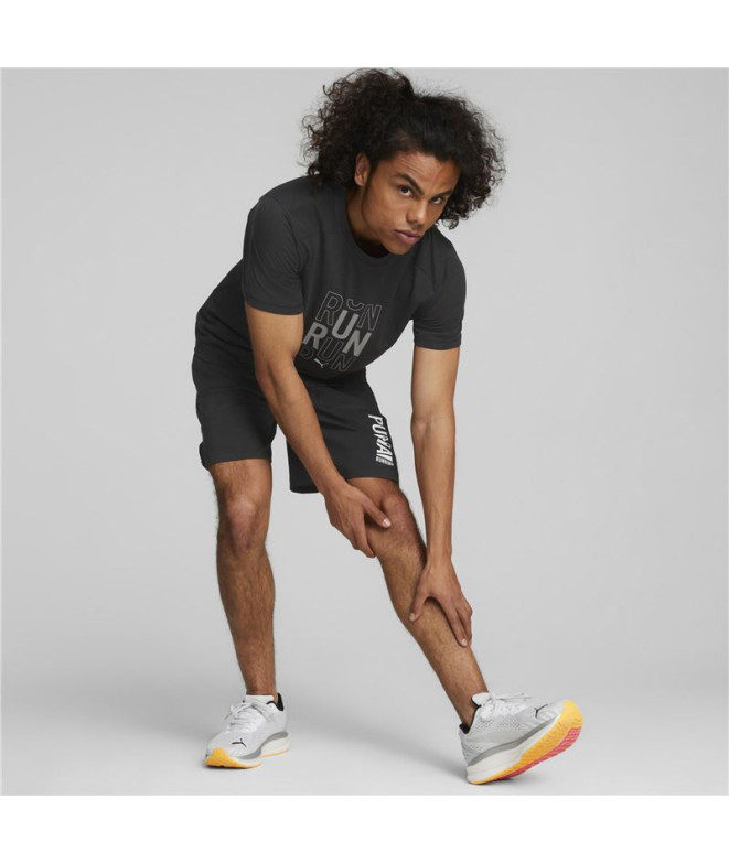 Camiseta de running Puma Performace Logo negro...