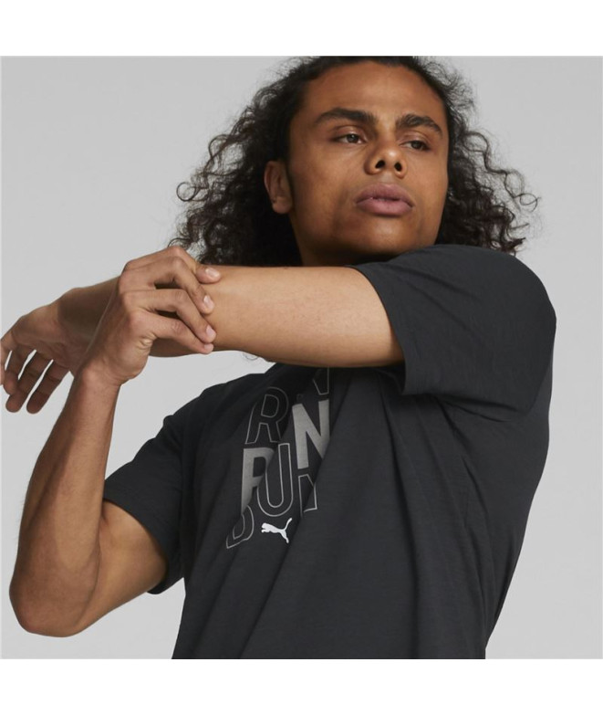 Camiseta de running Puma Performace Logo negro...