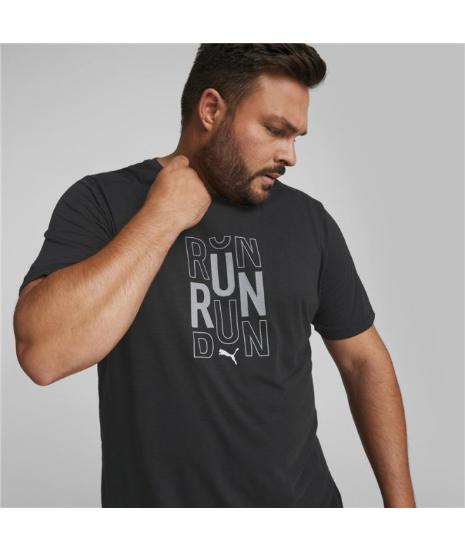 Camiseta de running Puma Performace Logo negro...