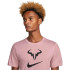 Camiseta tênis Nike Court de Dri-FIT Rafa branco homem
