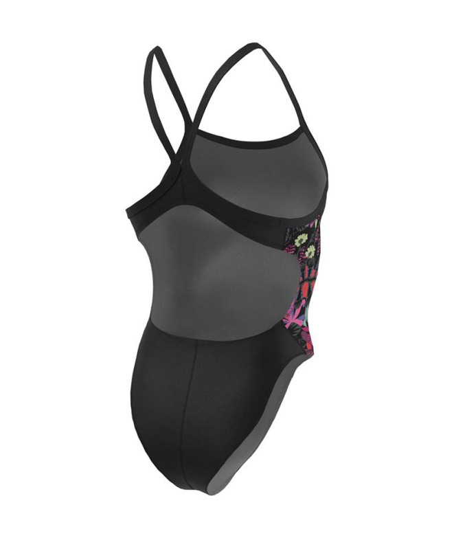 Bañador de natación Nike Fastback negro mujer