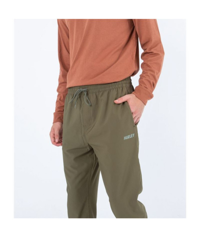 Calça Hurley Explorer dri outsider trek verde...
