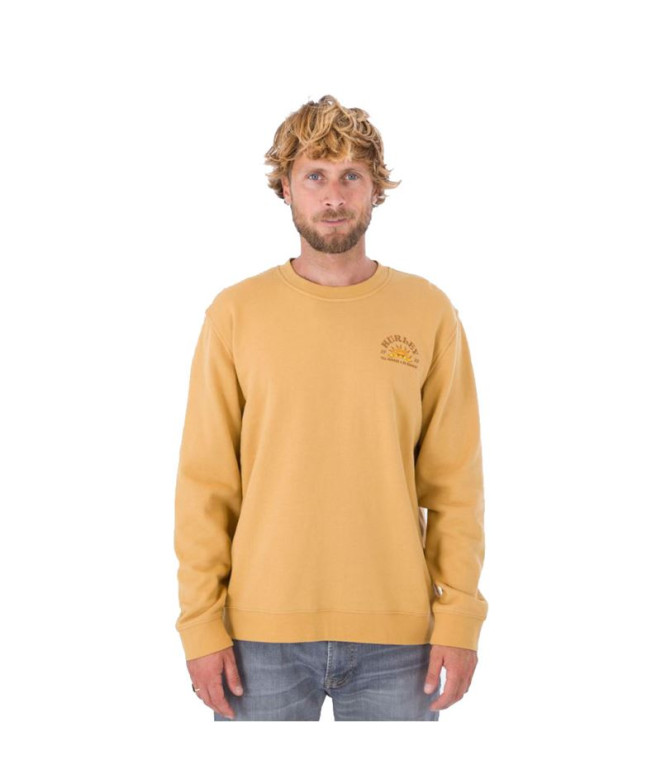 Sweatshirt Hurley No Bummers yellow Man