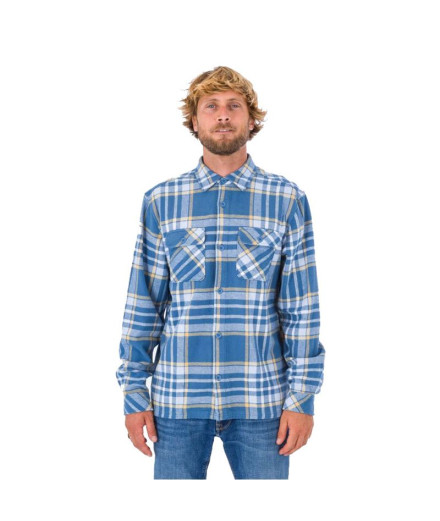 Camisa Hurley Santa Cruz Azul Hombre