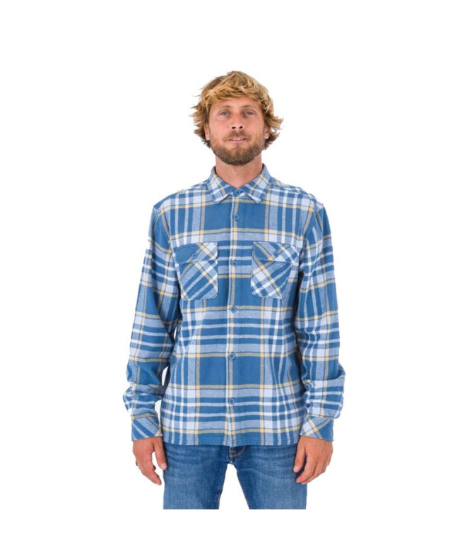 Camisa Hurley Santa Cruz Azul Hombre