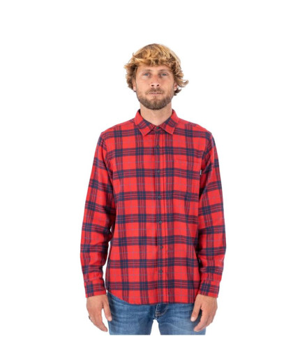 Hurley Shirt Portland Organic Hommes Rouge Hurley Shirt Portland Organic Hommes Rouge